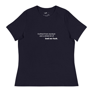 womens relaxed t-shirt navy