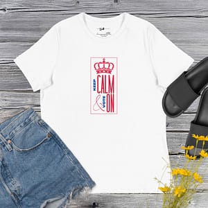 womens relaxed t-shirt white front