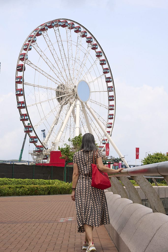 48 Hours in Hong Kong: A Power Packed Adventure 1 48 hours in hong kong. picture shows the ferry on the pier and gal project founder angela acosta