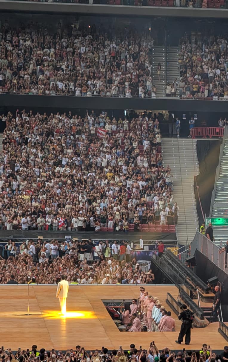 Why I Flew to Madrid for Bad Bunny (And What He Taught Me About Taking Up Space) 8 bad bunny making his appearance in Madrid spain